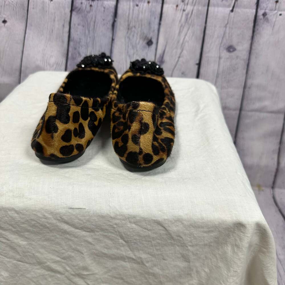 Jessica Simpson Women's Ballet Flats Animal Print Cow Hair Shoes Size 7.5 - Picture 3 of 7